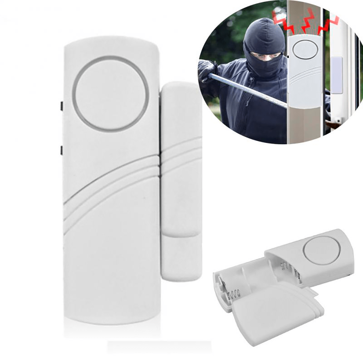 Alarma Para Puerta Con Sensor Magnético (PACK DE 4 UNIDADES)