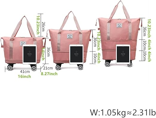 BOLSO DE VIAJE EXPANDIBLE CON RUEDAS