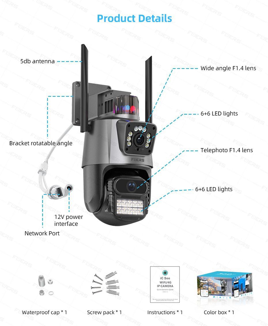 CAMARA FUERS IP66 4K 8MP