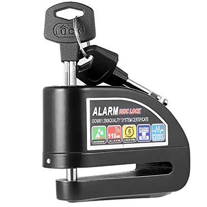 CANDADO DE DISCO CON ALARMA PARA MOTOS