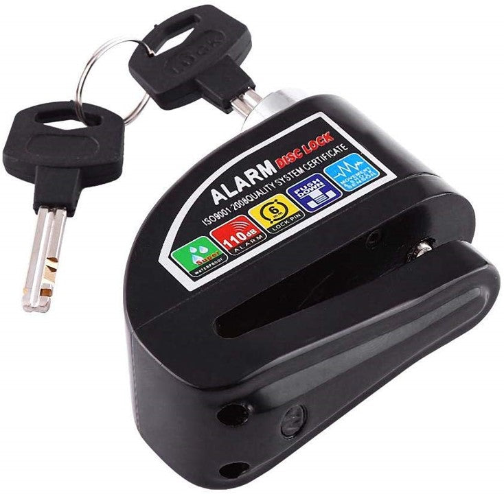CANDADO DE DISCO CON ALARMA PARA MOTOS