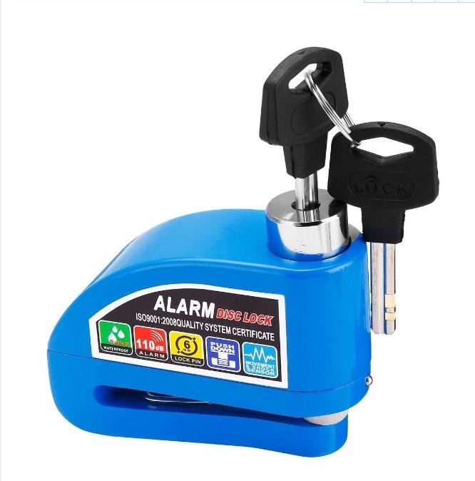 CANDADO DE DISCO CON ALARMA PARA MOTOS