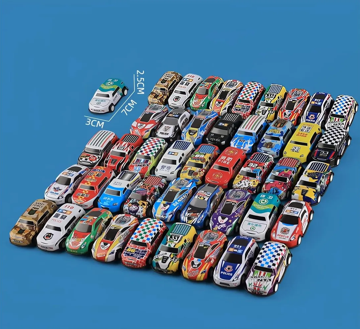 SET DE MINI AUTOS DE JUGUETE 50 PCS