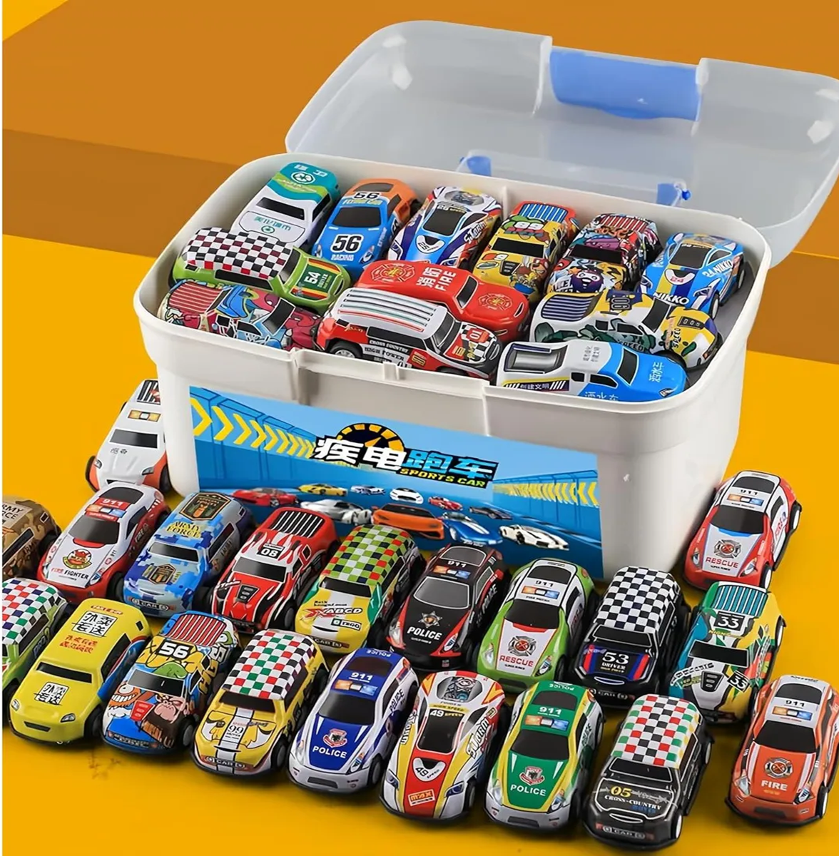 SET DE MINI AUTOS DE JUGUETE 50 PCS