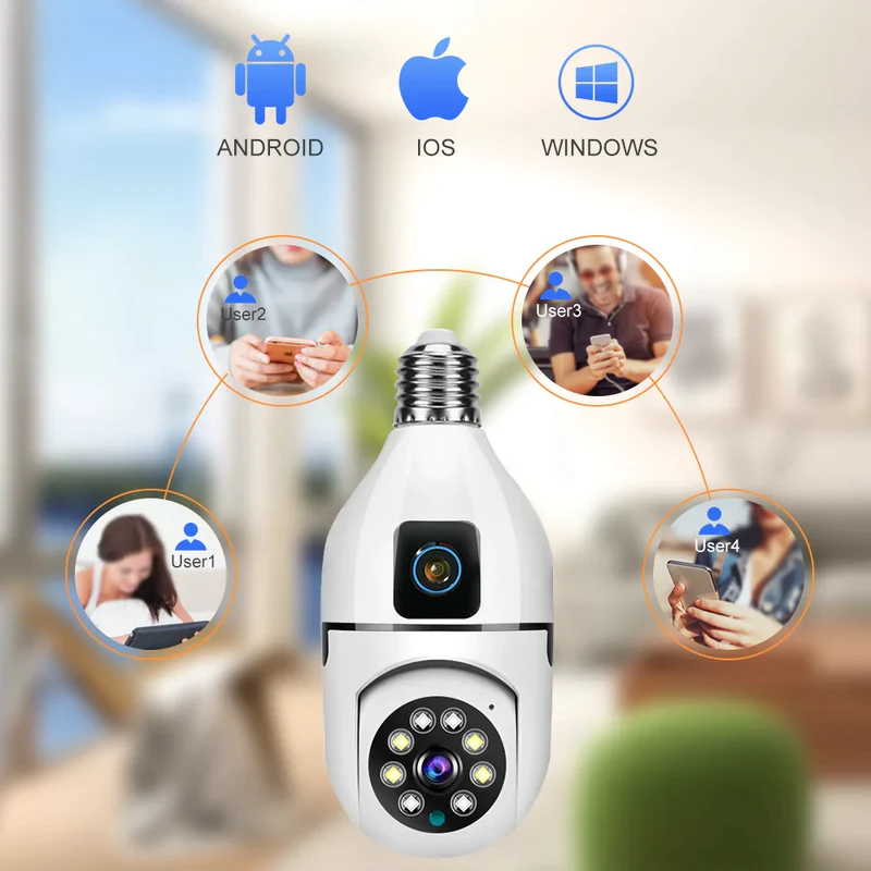 FOCO CAMARA DE SEGURIDAD DOBLE LENTE