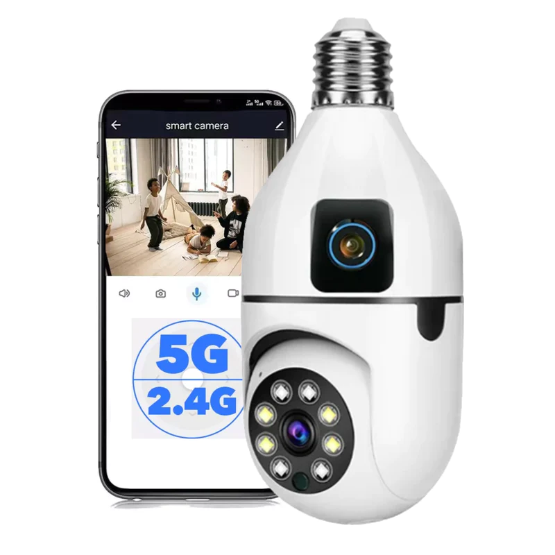 FOCO CAMARA DE SEGURIDAD DOBLE LENTE