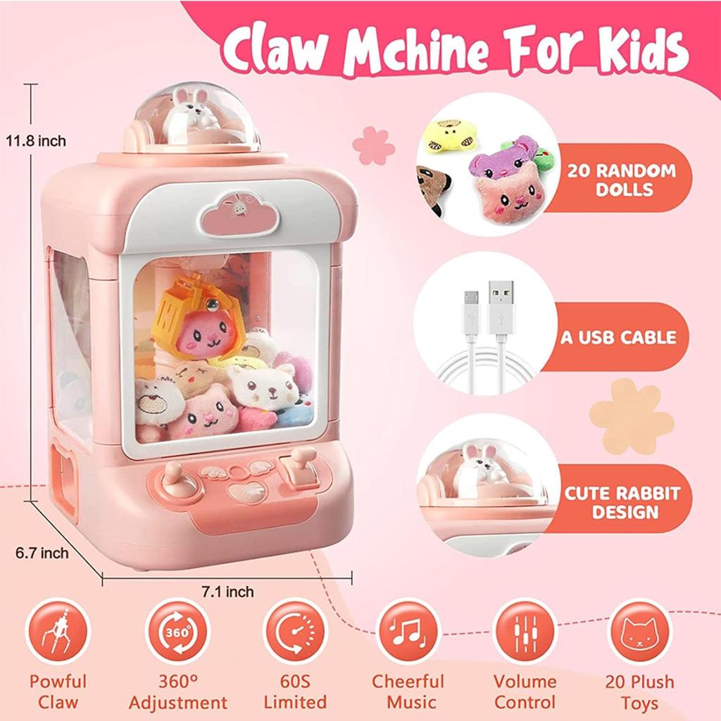 JUGUETE MAQUINA DE GARRA PARA NIÑOS