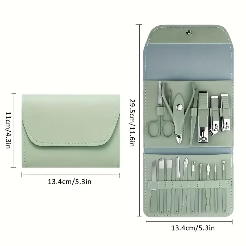 KIT DE MANICURA Y PEDICURA 16 PIEZAS