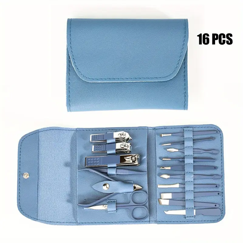 KIT DE MANICURA Y PEDICURA 16 PIEZAS