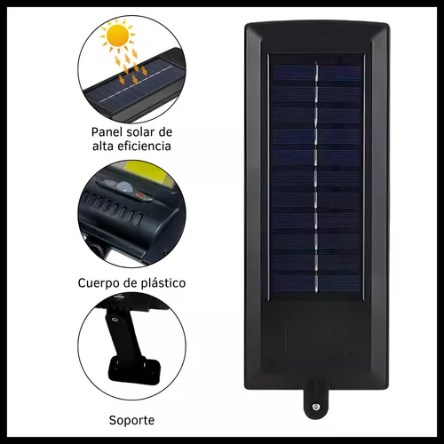 LAMPARA LED SOLAR CON SENSOR DE MOVIMIENTO