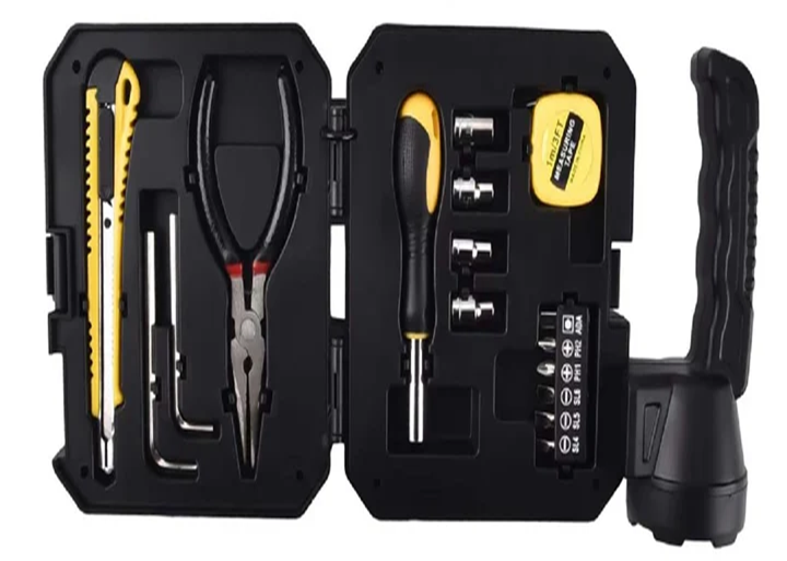 LAMPARA LINTERNA SOLAR LED PORTATIL + KIT DE HERRAMIENTAS