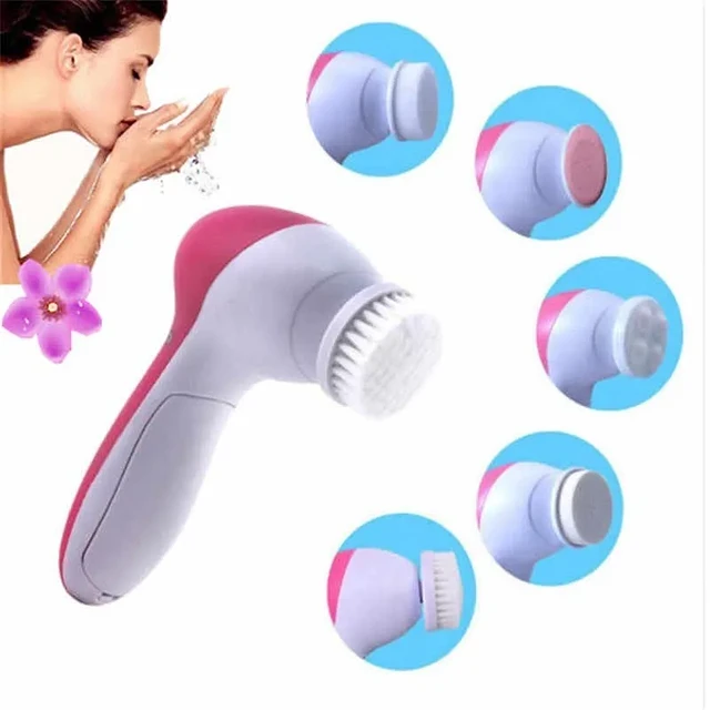 Cepillo Limpiador Facial Cutis 5 en 1 - Exfoliador Masajeador