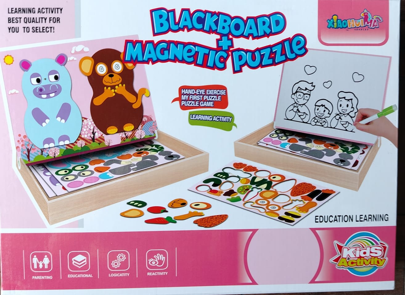 Pizarra Magnética Didáctica 2 en 1