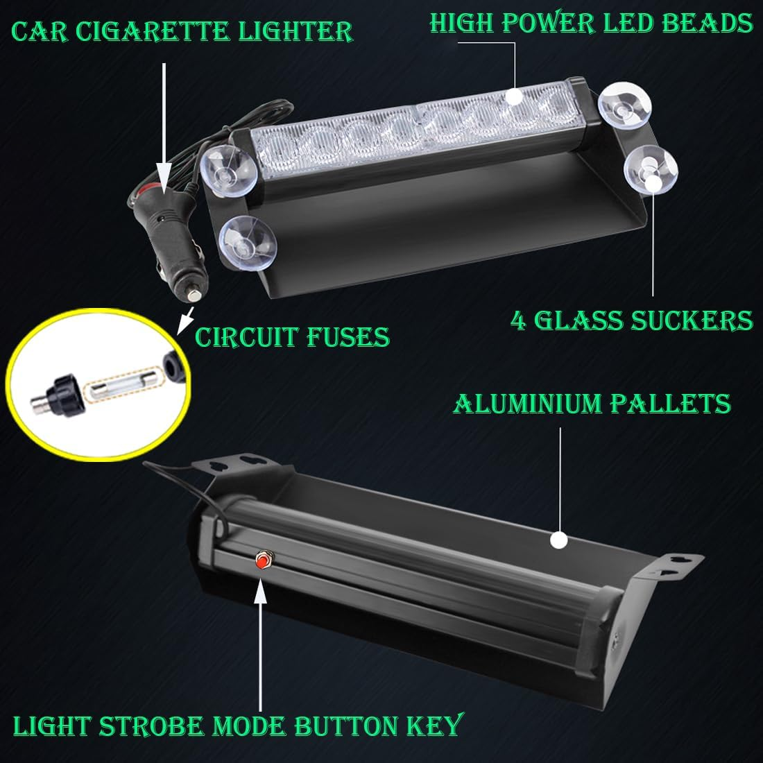 BARRA LED LUCES POLICIALES