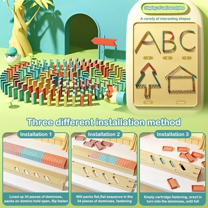 JUEGO DE TREN DOMINO ELECTRICO