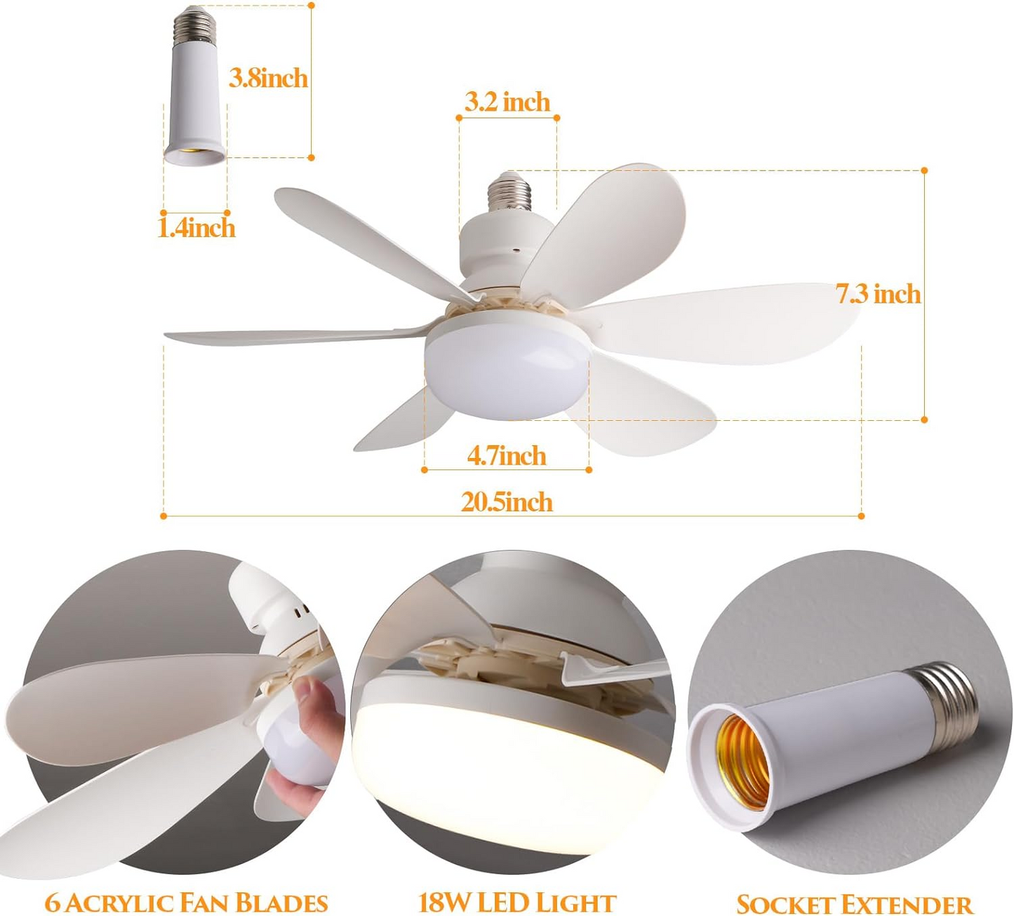 VENTILADOR DE TECHO CON CONTROL REMOTO