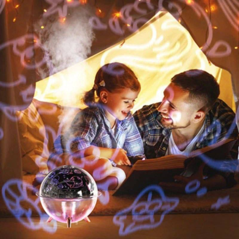 HUMIDIFICADOR CON LAMPARA PROYECTOR