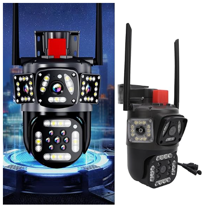 CAMARA TRIPLE LENTE CON SIRENA