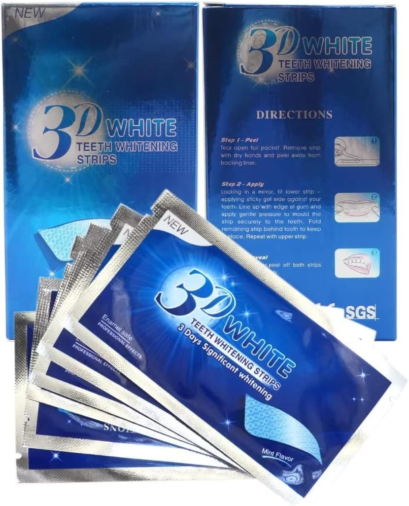 TIRAS BLANQUEADORAS DENTALES 3D