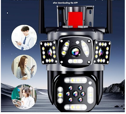 CAMARA TRIPLE LENTE CON SIRENA