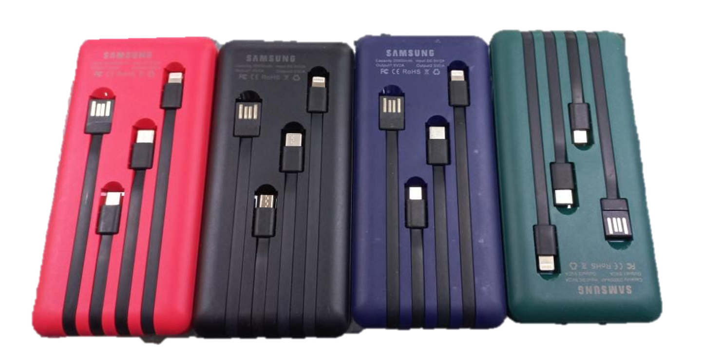 POWER BANK 20000 mAh PARA Micro-USB Cable iPhone Tipo C