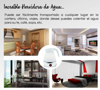 HERVIDOR PLEGABLE ELÉCTRICO 600ML
