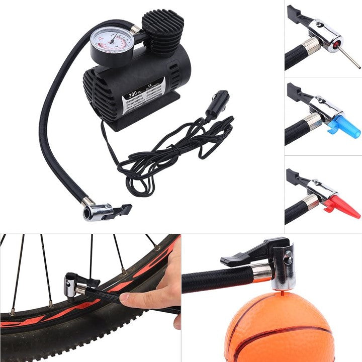 MINI COMPRESOR PORTÁTIL DE AIRE 300PSI 12V