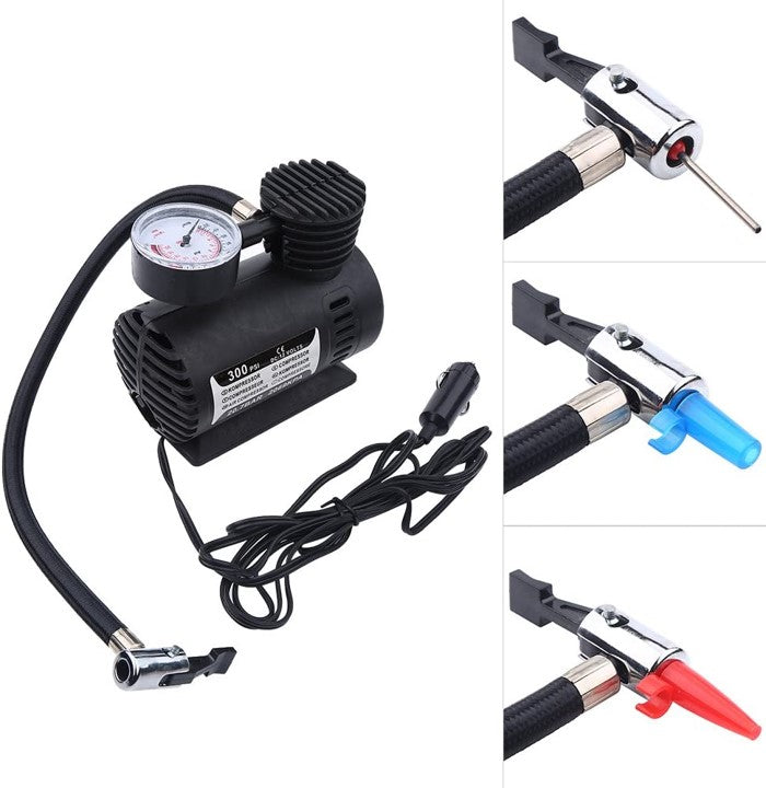 MINI COMPRESOR PORTÁTIL DE AIRE 300PSI 12V