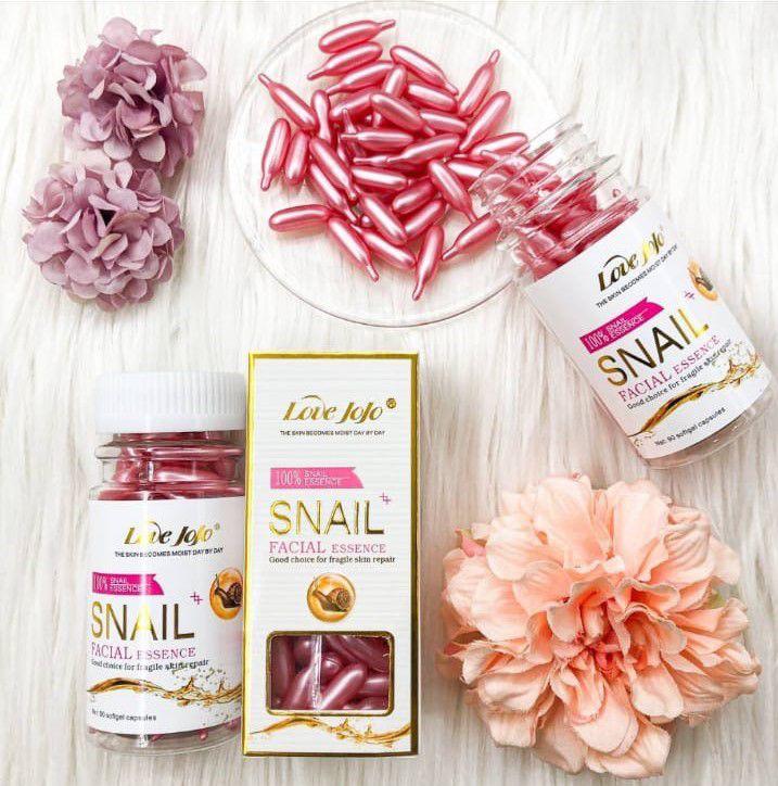 CAPSULAS FACIALES SNAIL DE BABA DE CARACOL