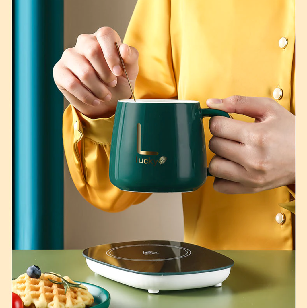 CALENTADOR INTELIGENTE + TAZA + CUCHARA