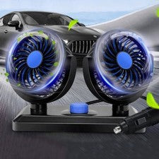 VENTILADOR DOBLE 360° PARA AUTO