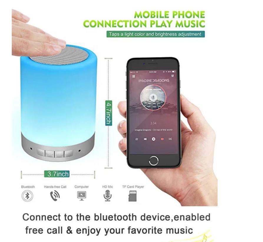 LAMPARA PARLANTE BLUETOOTH LUZ LED