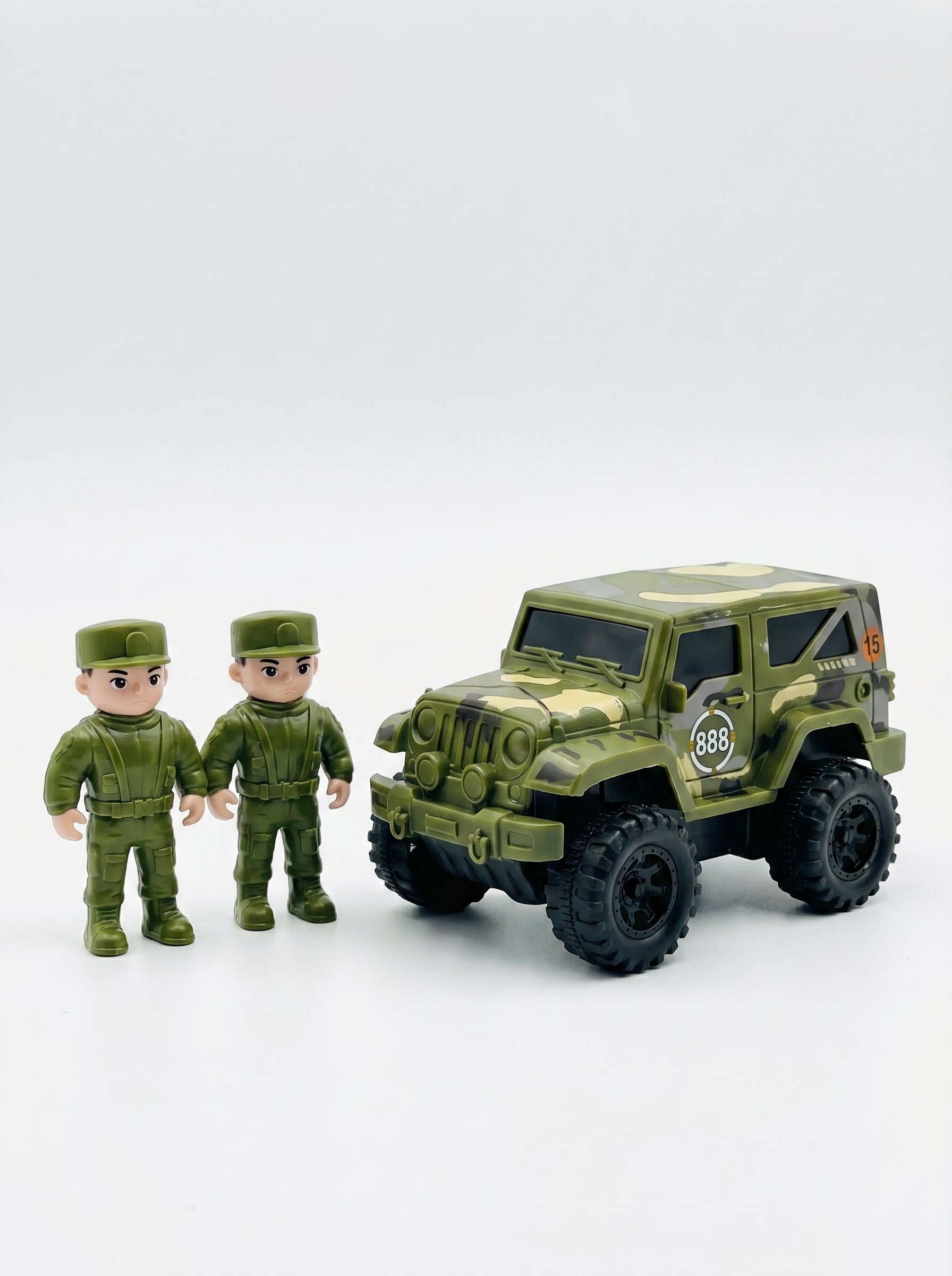 PISTA DE CARROS MILITAR 124 PIEZAS
