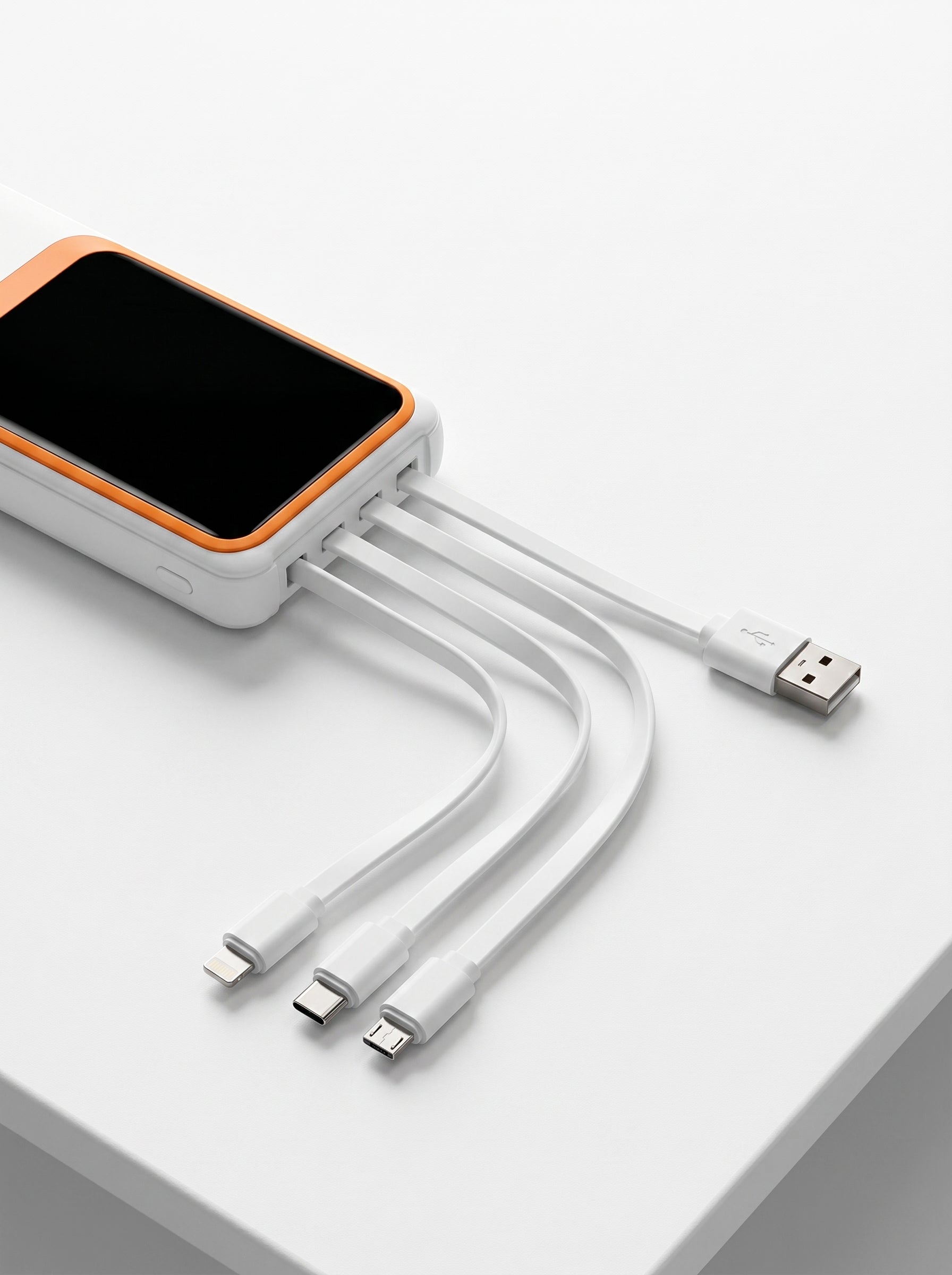 POWER BANK 4 EN 1 CON CABLES INTEGRADOS