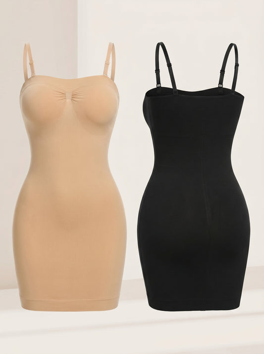 VESTIDO FAJA MOLDEADOR CON TIRANTES