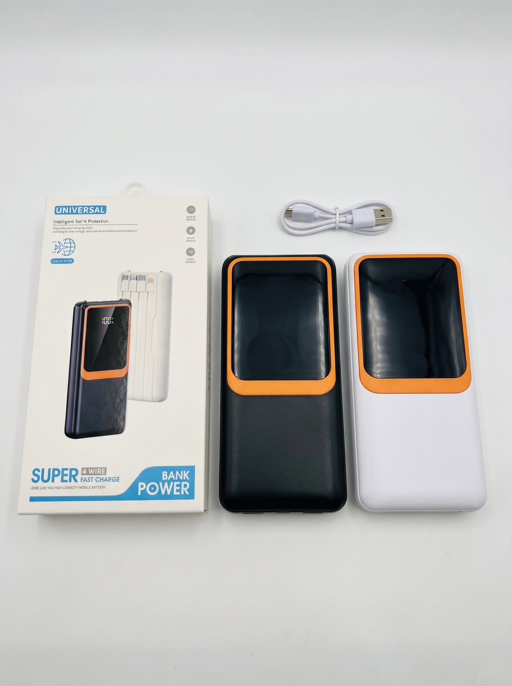 POWER BANK 4 EN 1 CON CABLES INTEGRADOS