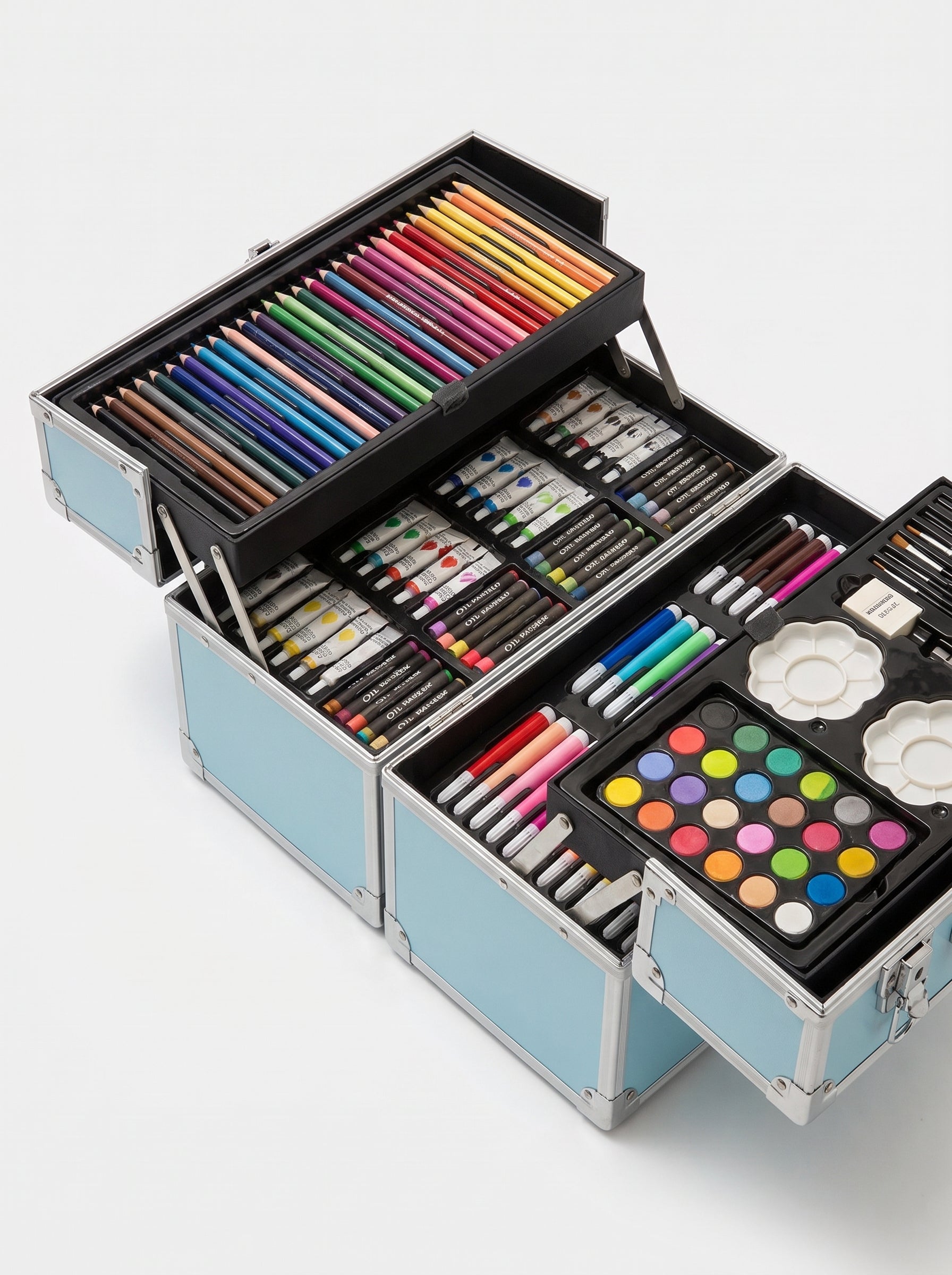 SET DE ARTE PREMIUM METAL 145 PIEZAS