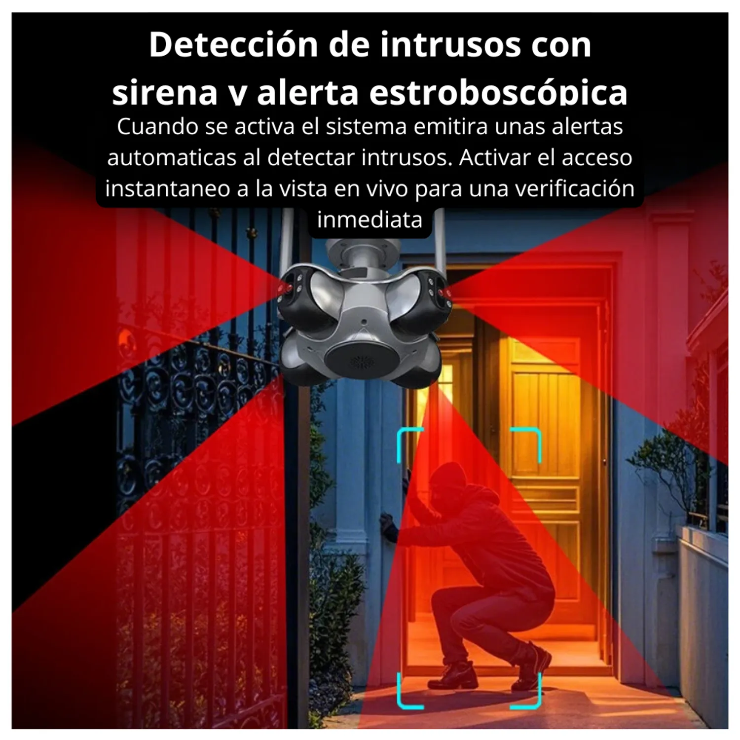 CAMARA DOMO AÉREO 4 LENTES PTZ