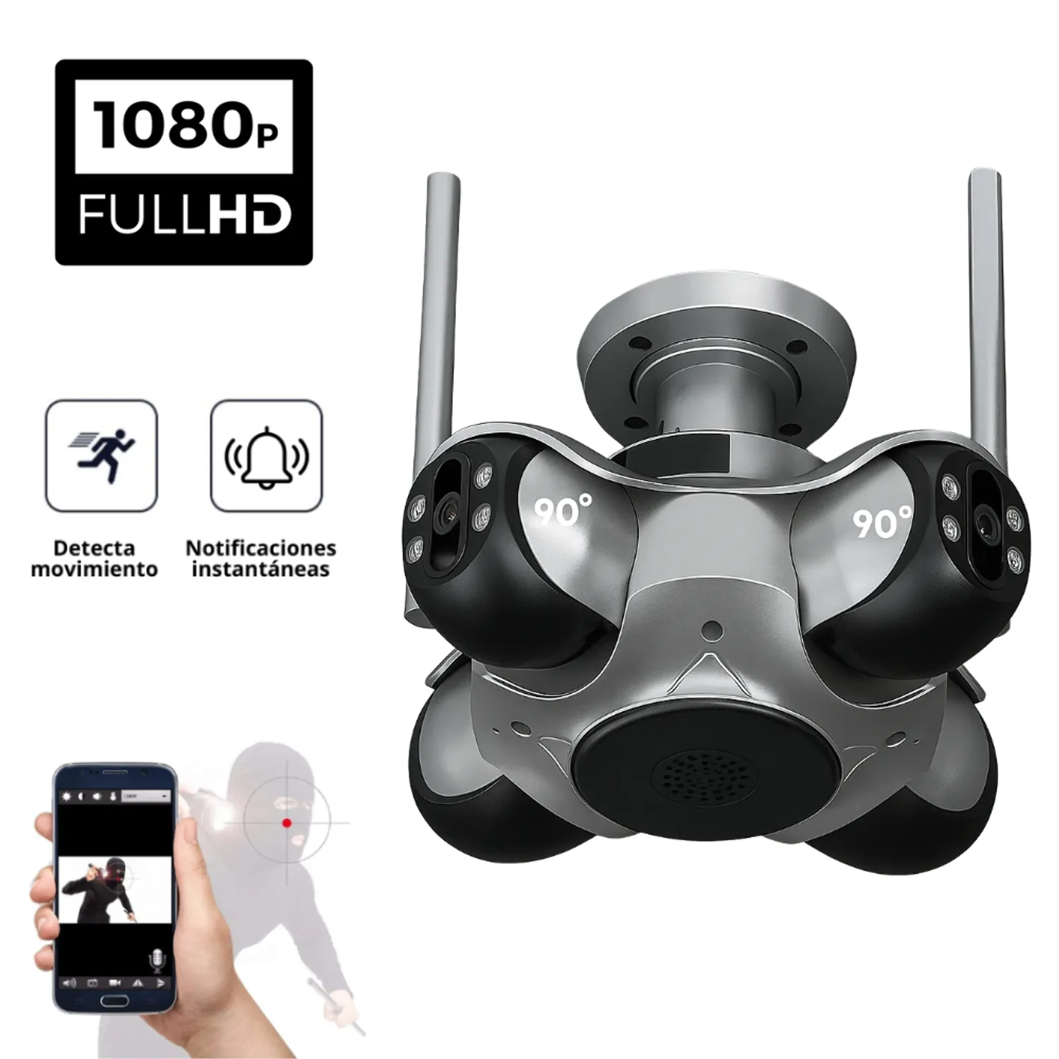CAMARA DOMO AÉREO 4 LENTES PTZ