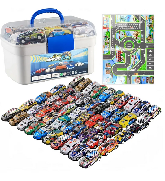 SET DE MINI AUTOS DE JUGUETE 50 PCS
