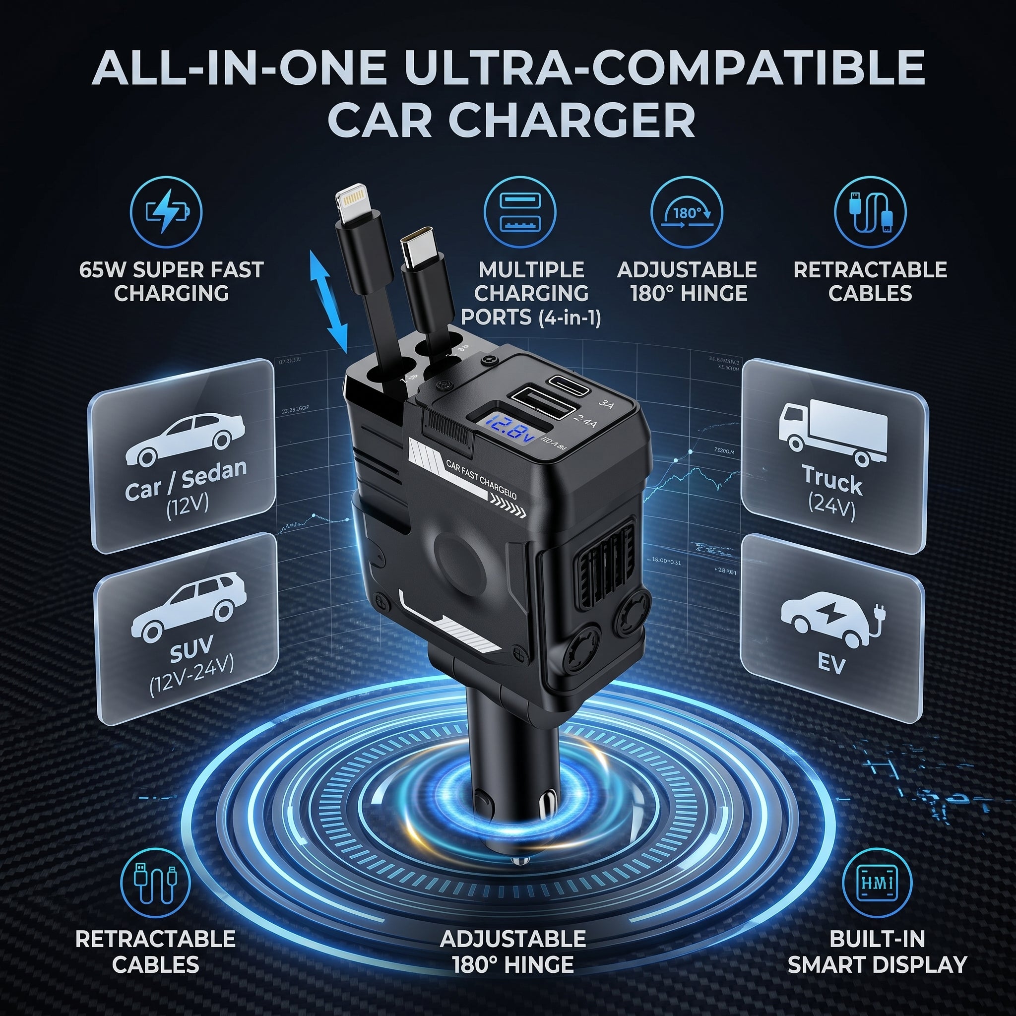 CARGADOR DE CELULAR PARA AUTOMOVIL