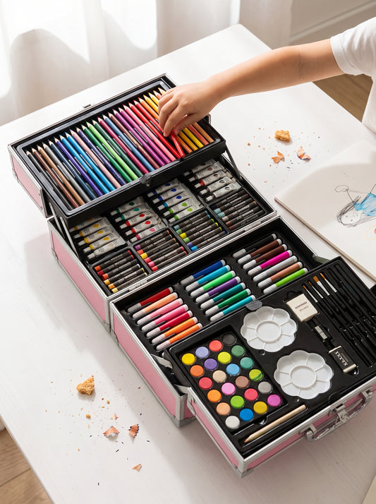 SET DE ARTE PREMIUM METAL 145 PIEZAS