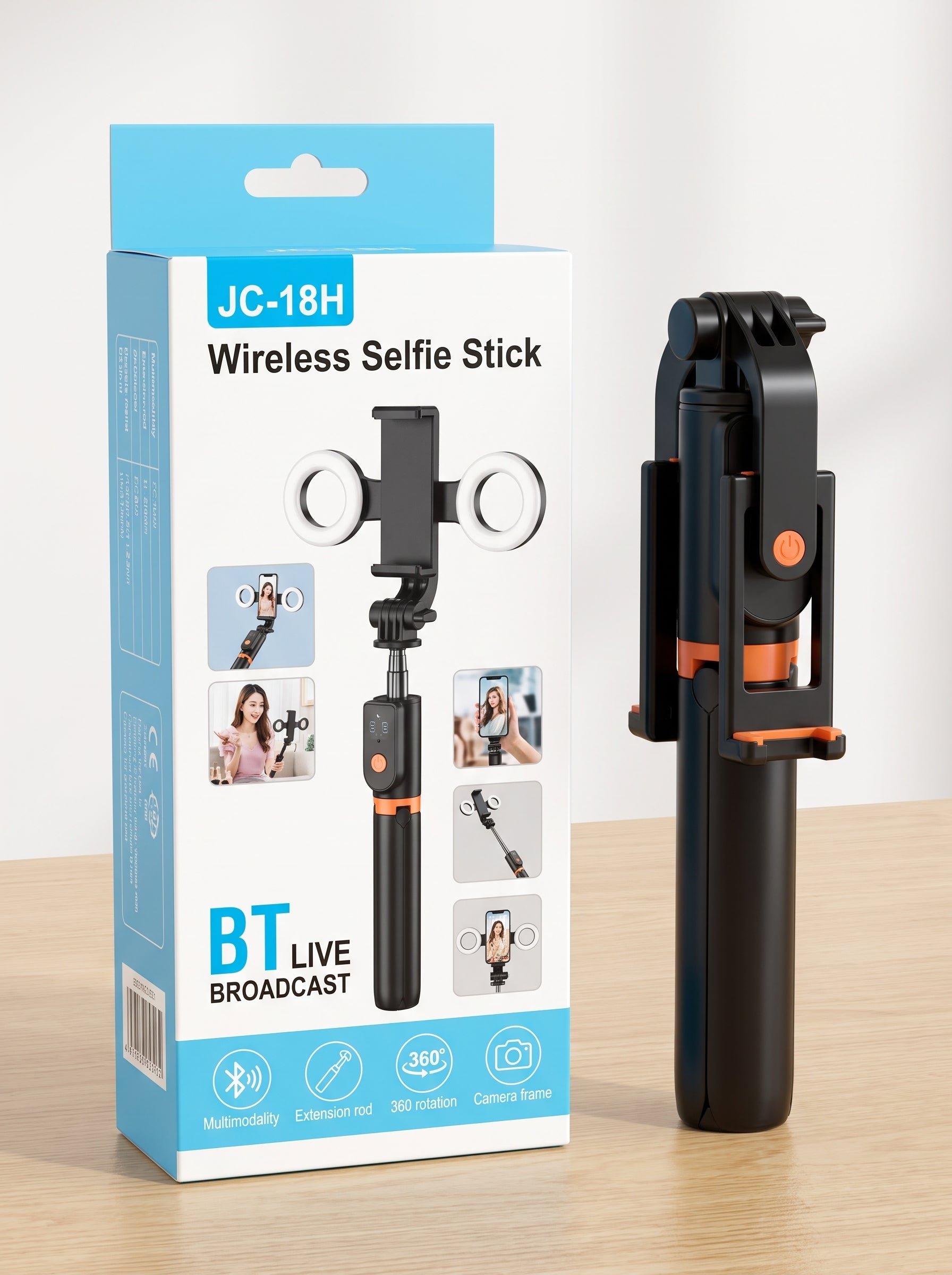 SELFIE STICK TRIPODE CON LUCES
