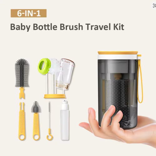 KIT DE LIMPIEZA PORTATIL PARA BIBERONES