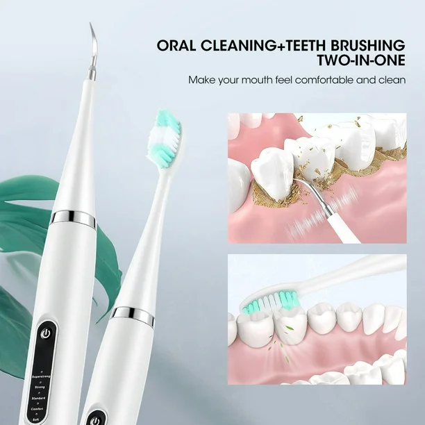 LIMPIADOR DE DIENTES ELECTRICO CON CEPILLO DENTAL