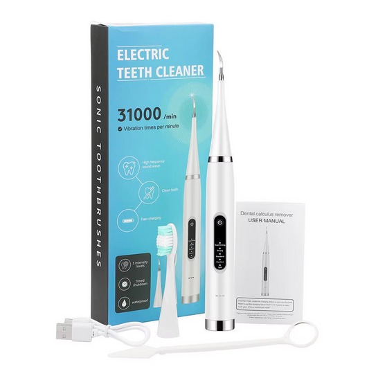 LIMPIADOR DE DIENTES ELECTRICO CON CEPILLO DENTAL