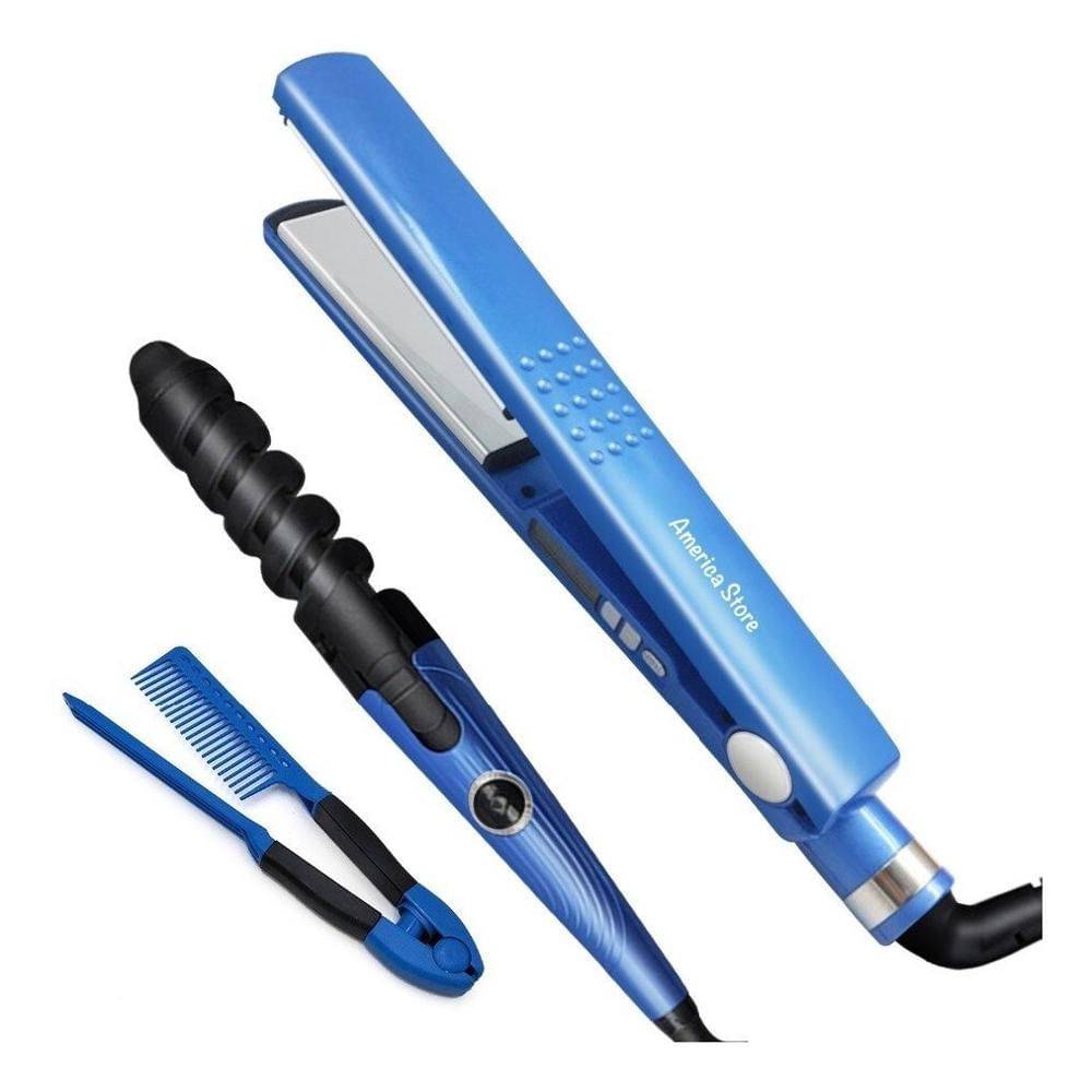 COMBO NANO TITANIUM (PLANCHA+RISADOR+PEINE)