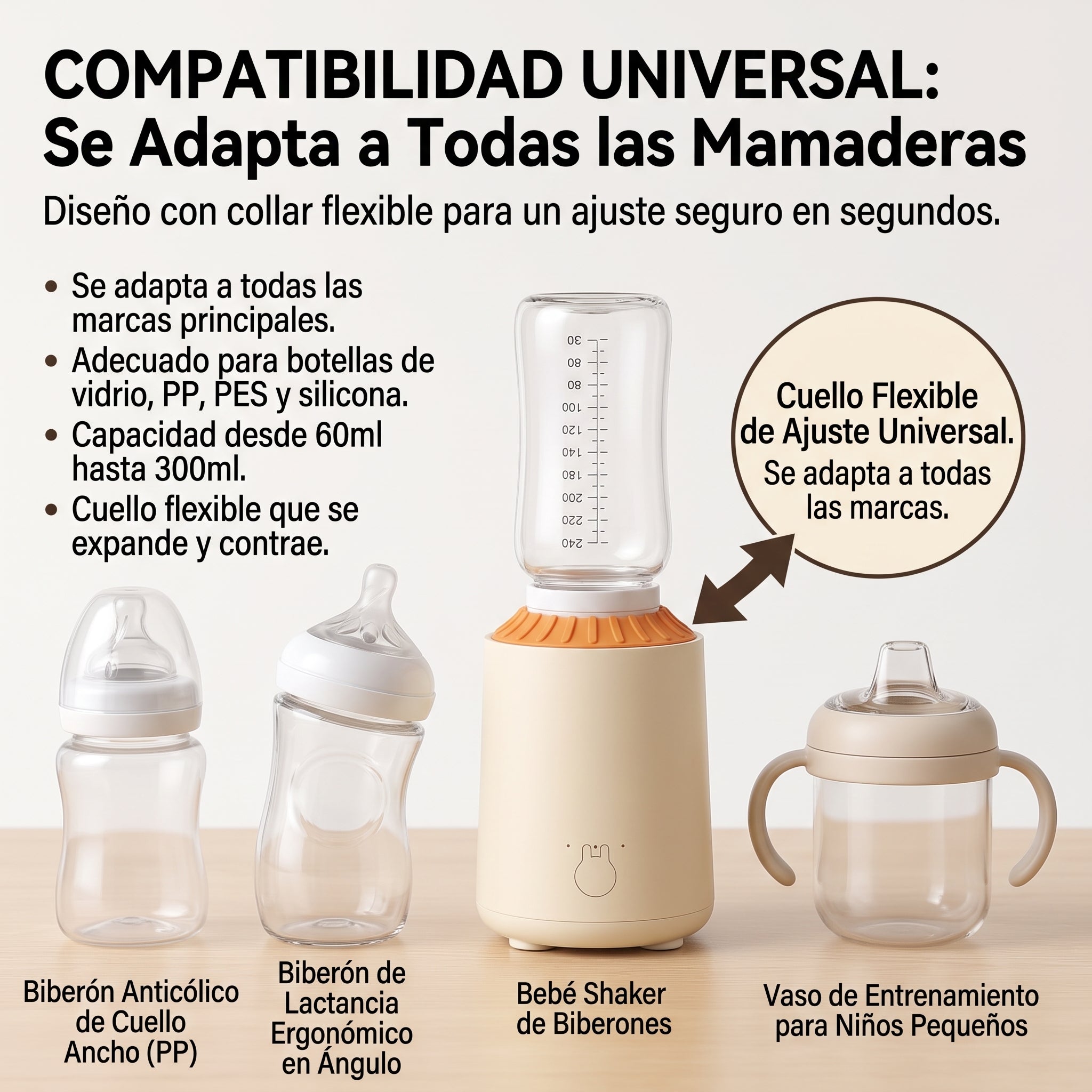 AGITADOR ELÉCTRICO AUTOMÁTICO DE BIBERONES