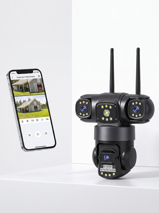 CAMARA DE SEGURIDAD V380 TRES LENTES