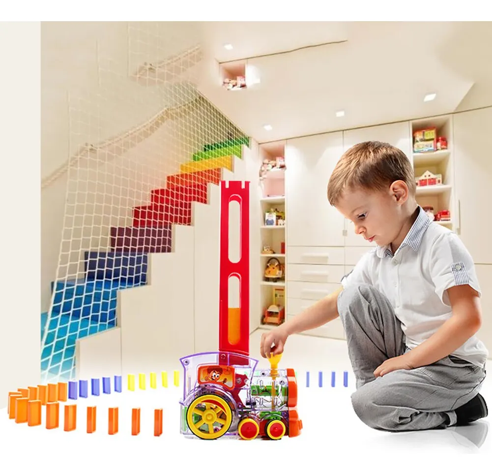 JUEGO DE TREN DOMINO ELECTRICO